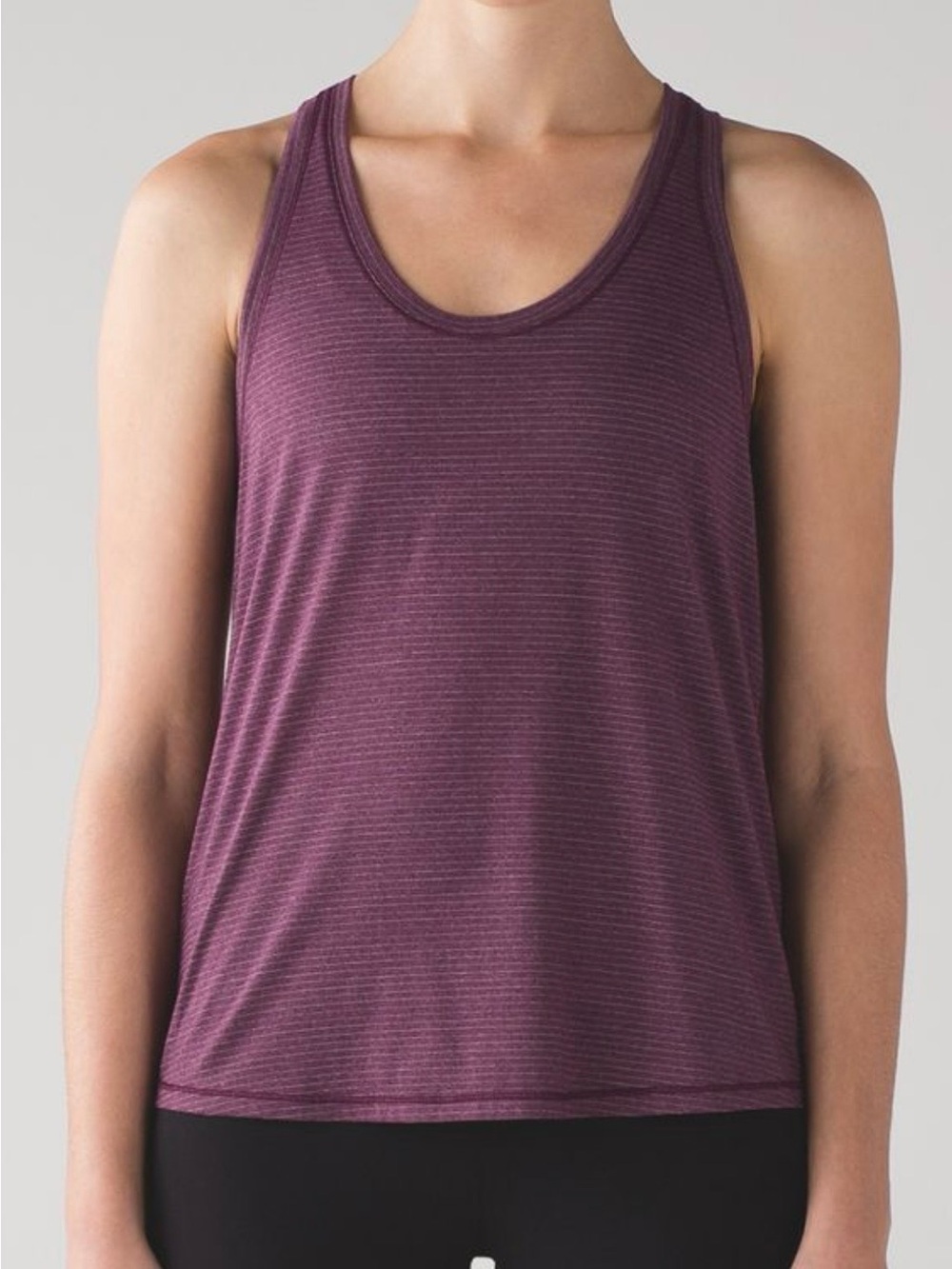 Lululemon Tie It Up Singlet, Heathered Plum Racerback Tank Top, Size 2